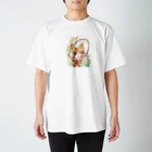 parsleycoのなわとびする猫 Regular Fit T-Shirt