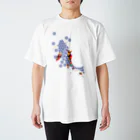 cuuyabowの鯉のぼり・和柄＆スプラッシュ / Navy Regular Fit T-Shirt