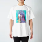 帆波　綾の青髪 Regular Fit T-Shirt