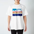 地球屋SUZURI店の空図鑑(ロゴ入り) Regular Fit T-Shirt