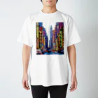 GALLERY misutawoのニューヨーク ブロードウェイの喧騒 Regular Fit T-Shirt