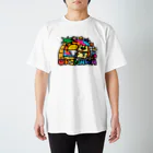 諸見里にーぶいのおきなわばかんすシーサー Regular Fit T-Shirt