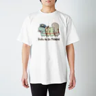 K.Sasara 公式キャラクターショップの恐竜のいる毎日（電車ごっこ） Regular Fit T-Shirt