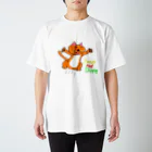 kuritamaのJump And Dive 猫 スタンダードTシャツ