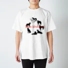 dontendankeのシルケンウインドハウンド〜シルエット　裏表イラスト Regular Fit T-Shirt