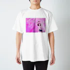Neige_117のペンキで彩る世界/少女/桃 スタンダードTシャツ