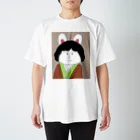 うさぎの美術館の与謝野晶子パロディイラスト「与謝野うさ子」 Regular Fit T-Shirt