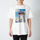 なくも/イラストレーターの潮干狩りねこちゃん Regular Fit T-Shirt