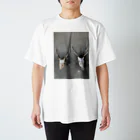 FIRE FLYの鹿頭骨 Regular Fit T-Shirt