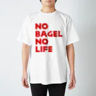 KTRSSKのNO BAGEL NO LIFE赤 スタンダードTシャツ