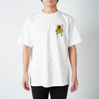 久保田キコリの運気UPシャツ【ルリコシボタンインコ】 Regular Fit T-Shirt
