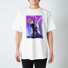 銀海りきる🦎🎨のステンドグラス風男の子（銀） Regular Fit T-Shirt