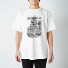 ナランジャSHOPのごちゃごちゃ背景白黒 Regular Fit T-Shirt