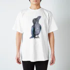 パート主婦しずかのオリジナルイラストグッズのおすましカラスのハッピー(背景なし) スタンダードTシャツ