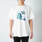 kotkotriのペンギンとクジラ Regular Fit T-Shirt