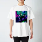 水草のシャボン玉ビビッドカラー スタンダードTシャツ