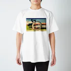 世界美術商店の富嶽三十六景 尾州不二見原 / Fuji viewed from rice fields in Owari Province スタンダードTシャツ