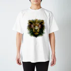 ほっこりデザインスタジオのライオンの魅力を引き出すオリジナルグッズ Regular Fit T-Shirt