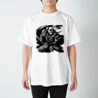 Anarchy LのWABISABI Samurai Animals Panda スタンダードTシャツ