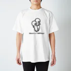 モノクロのダンスの社交ダンス「プロムナードポジション」 티셔츠