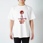 たんたんDESIGNのSUPBOY(RED) Regular Fit T-Shirt