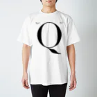 Egyptian TriangleのET "Q" BLK スタンダードTシャツ