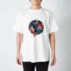 asa_shankoの輪になって泳ぐ金魚たち Regular Fit T-Shirt