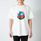 samemonoのすいかおいしかったさめ スタンダードTシャツ