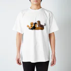 TamizのFour Dachshunds　前面プリント Regular Fit T-Shirt