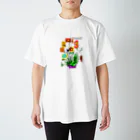 スタジオばんやの花花 Regular Fit T-Shirt