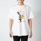 スタジオばんやの花スマート Regular Fit T-Shirt