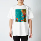 金魚堂の菊金魚-★ スタンダードTシャツ