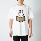 ツギハギ ニクの【Boxed * Rabbit】カラーVer スタンダードTシャツ