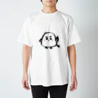 moonriver2020の手をあげるシマエナガくん Regular Fit T-Shirt