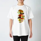 日下田のフォーリングハンバーガー Regular Fit T-Shirt