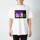 モダンラヂオの【昭和ヤンキー少女】レトロTV Ver. Regular Fit T-Shirt