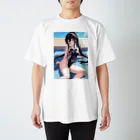 yukihumi-tougouの競泳水着少女 スタンダードTシャツ