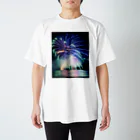 shino_fujiokaの南紀白浜花火 Regular Fit T-Shirt