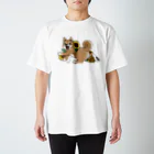 Rm-rm0rmsの向日葵柴犬ちゃん Regular Fit T-Shirt