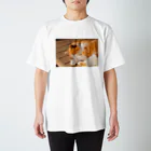 豆柴げんちゃんの鎌倉の猫 スタンダードTシャツ