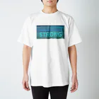 ストロング翡翠のブルーオーシャン スタンダードTシャツ