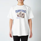 てち屋さんのふわふわの犬　実写　写真 スタンダードTシャツ
