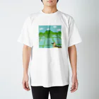 ココロ企画の田んぼとカモさん Regular Fit T-Shirt