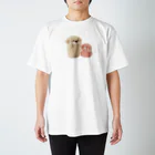 トモタworkのたこちゃん&いぬ　はずかしがりっこ  Regular Fit T-Shirt