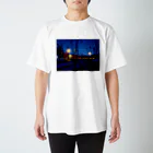 GALLERY misutawoの夜の線路 Regular Fit T-Shirt