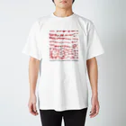 TSUBO_secondaryのTAKAHISA HIYA × Yasunobu Mutoh "contact book 02" Regular Fit T-Shirt