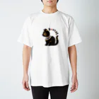 LAP CATs ＊hizaneko＊のバステト神（ベビちゃん仕様）文字凸バージョン Regular Fit T-Shirt