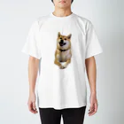 SHIBAOOOOOの柴犬のしばおくん　おすまし スタンダードTシャツ