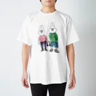 ざらざらせんべい亀のうさ丸家（らび子とぴょんのすけ） スタンダードTシャツ