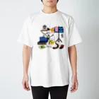  ふじねこ屋のサックスおかたづけネコ Regular Fit T-Shirt